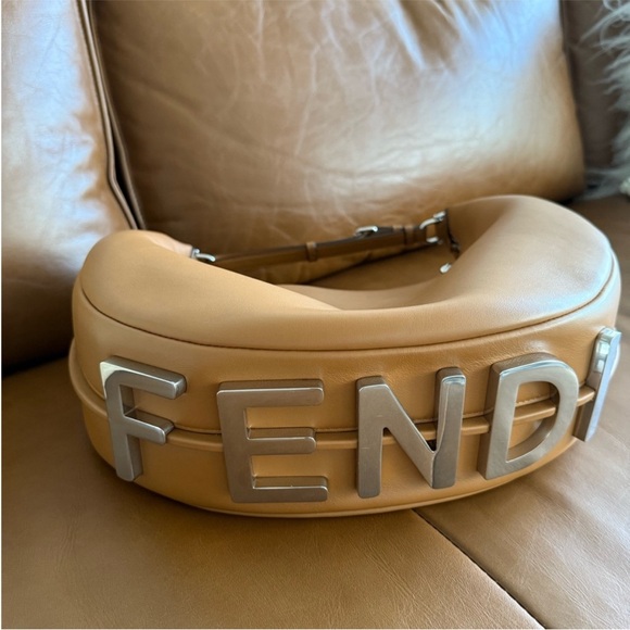 Fendigraphy Hobo Bag with Silver Accents - Picture 1 of 12
